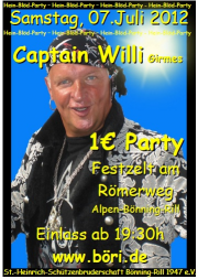 Tickets für Hein-Blöd-Party mit Stargast Willi Girmes am 07.07.2012 kaufen - Online Kartenvorverkauf
